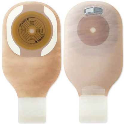 Picture of Filtered Ostomy Pouch Premier™ One-Piece System 12 Inch Length Up to 1-1/2 Inch Stoma Drainable Soft Convex, Trim To Fit8578