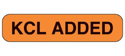 Picture of Pre-Printed Label Barkley® Communication Fill In Orange Paper Kcl Added Black Alert Label 3/8 X 1-5/8 Inch2304