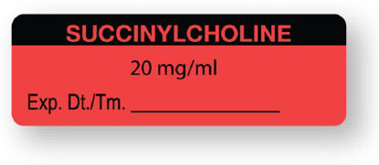 Picture of Drug Label UAL™ Anesthesia Label Ondansetron 2mg/mL Exp Dt Tm_ White 1/2 X 1-1/2 InchULAL0562