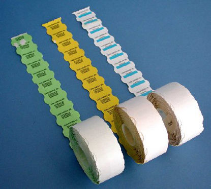 Picture of Pre-Printed Label Printer Label Orange 3/4 X 1-1/4 Inch, arge26908300