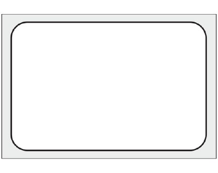 Picture of Blank Label Shamrock Printer Label White Thermal Transfer 1 X 1-1/2 InchTHERM-125R-T