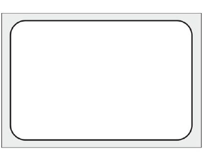 Picture of Blank Label Shamrock Printer Label White Thermal Transfer 1 X 1-1/2 InchTHERM-125R-T