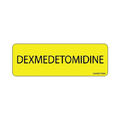 Picture of Drug Label MedVision® Anesthesia Label Dexmedetomidine Yellow 1 X 2-15/16 InchMV06SY7893