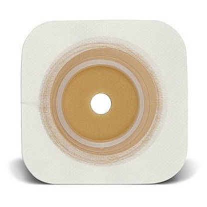 Picture of Ostomy Barrier Sur-Fit Natura® Trim to Fit, Extended Wear Durahesive® Tape 57 mm Flange Sur-Fit® Natura® System Hydrocolloid 1-3/8 to 1-3/4 Inch Opening 5 X 5 Inch413162