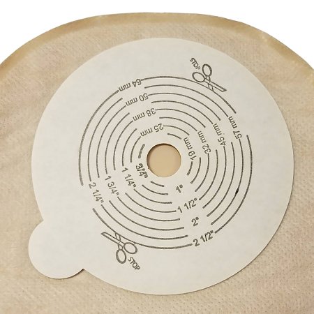 Picture of Ostomy Pouch Securi-T™ One-Piece System 12 Inch Length 2-1/2 Inch Stoma Drainable Flat, Trim To Fit7612008