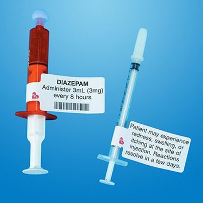 Picture of Pre-Printed Label Indeed Anesthesia Label White Paper6026