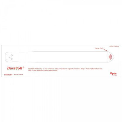 Picture of Identification Wristband DuraSoft® Laser Print Permanent Snap Barcode9507W-11-PDR