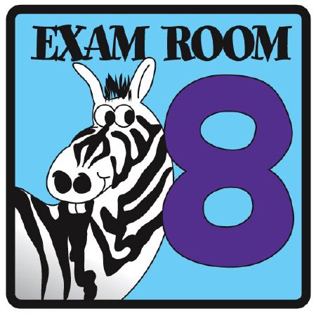 Picture of Door Sign Room Sign Clinton™ Exam Room 8EX 8
