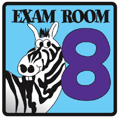 Picture of Door Sign Room Sign Clinton™ Exam Room 8EX 8