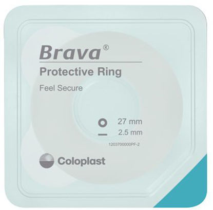 Picture of Skin Barrier Ring Brava® Thick Mold to Fit, Standard Wear Adhesive without Tape Without Flange Universal System Polymer 1-1/8 to 1-3/8 Inch Opening 1-1/4 W Inch X 4.2 H mm12047