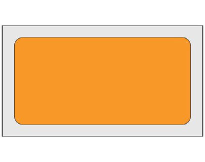 Picture of Blank Label Shamrock Multipurpose Label Orange Vac 1 X 2 InchSVL-11-5