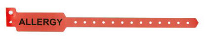 Picture of Identification Wristband Typenex® Alert Band Permanent Snap Allergy1ALERT01
