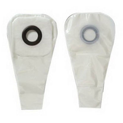 Picture of Ostomy Pouch Karaya 5 One-Piece System 12 Inch Length 1-1/8 Inch Stoma Drainable Covex, Pre-Cut3223