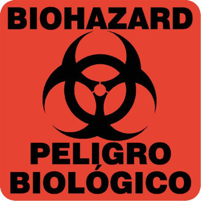Picture of Pre-Printed Label Worksafe™ Warning Label Multicolored BIOHAZARD Biohazard510-51160025