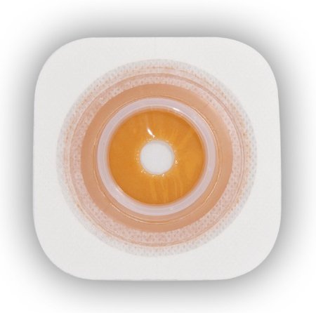 Picture of Pediatric Ostomy Barrier Little Ones® Sur-Fit Natura® Trim to Fit, Standard Wear Stomahesive® White Tape 1-3/4 Inch Flange Sur-Fit® Natura® System Hydrocolloid 1 to 1-1/4 Inch Opening 4 X 4 Inch401926