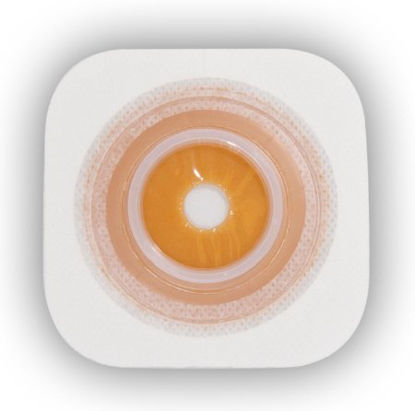 Picture of Pediatric Ostomy Barrier Little Ones® Sur-Fit Natura® Trim to Fit, Standard Wear Stomahesive® White Tape 1-3/4 Inch Flange Sur-Fit® Natura® System Hydrocolloid 1 to 1-1/4 Inch Opening 4 X 4 Inch401926