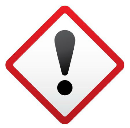Picture of Pre-Printed Label UAL™ Warning Label Black / Red / White Coated Paper Diagram / Symbol Biohazard 1-1/2 X 1-1/2 InchULGHS7