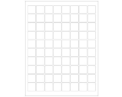 Picture of Blank Label Shamrock Laboratory Use White Laser Piggyback 15/16 X 15/16 InchSLS-LASER-RC-1