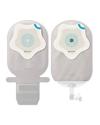 Picture of Filtered Ostomy Pouch SenSura® Mio Kids One-Piece System Midi Length 0 to 35 mm Stoma Drainable Star Shaped, Trim to Fit18711