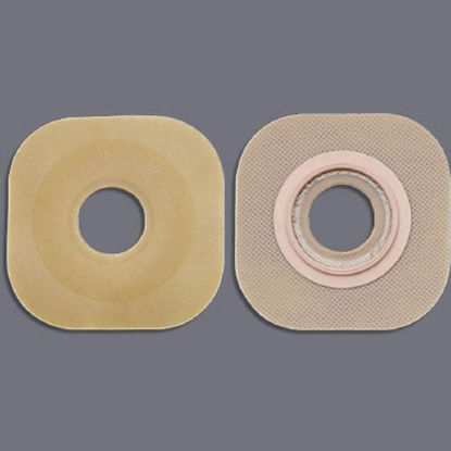 Picture of Ostomy Barrier New Image™ Flextend™ Pre-Cut, Extended Wear Without Tape 44 mm Flange Green Code System Hydrocolloid 3/4 Inch Opening16102