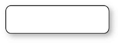 Picture of Blank Label UAL™ Anesthesia Label White Paper 5/16 X 1-1/4 InchULAM400