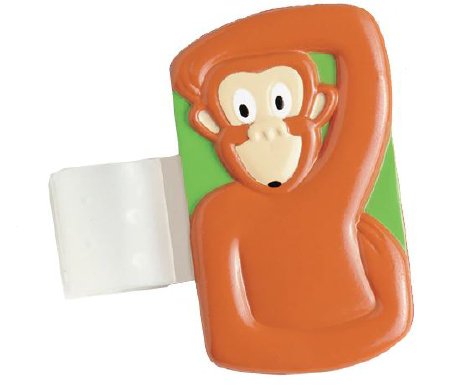 Picture of Stethoscope ID Tag Chimp Brown 1 X 2 Inch ABS Plastic 50 per Case100076