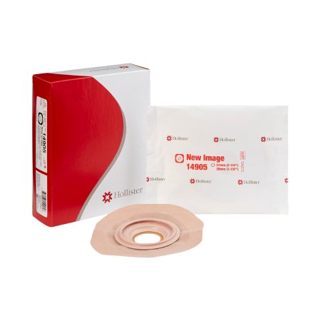 Picture of Ostomy Barrier FlexTend™ Pre-Cut, Extended Wear Adhesive Tape 57 mm Flange Red Code System Hydrocolloid 1-1/8 Inch Opening14905