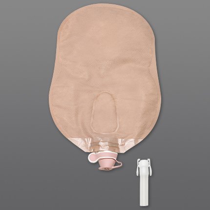 Picture of Urostomy Pouch New Image™ Two-Piece System 9 Inch Length 1-3/4 Inch Stoma Drainable Pre-Cut18922