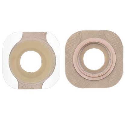 Picture of Ostomy Barrier New Image™ Flextend™ Pre-Cut, Extended Wear Adhesive Tape 57 mm Flange Red Code System Hydrocolloid 1-3/8 Inch Opening14707
