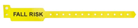 Picture of Identification Wristband Typenex® Alert Band Permanent Snap Fall Risk1ALERT02