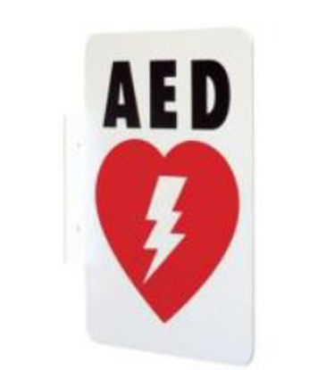 Picture of Wall Sign First Aid Sign Accuform® AED w/SymbolLSP