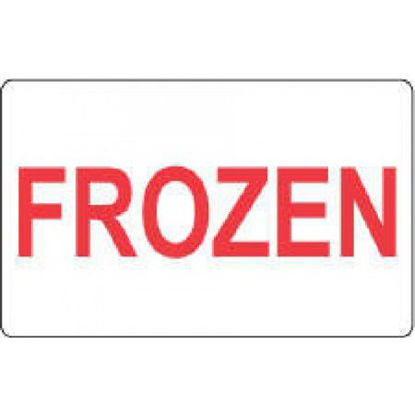 Picture of Pre-Printed Label Laboratory Use White Paper Frozen Red Temperature Control 2 X 4 Inch59715226