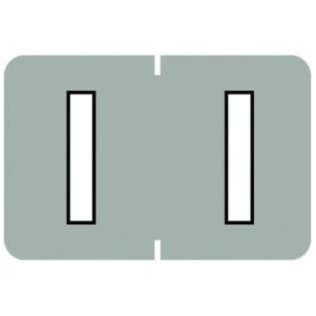 Picture of Pre-Printed Label Barkley® Chart Tab Teal Laminated I I White Alpha Series 18 X 1-1/2 Inch901-34126