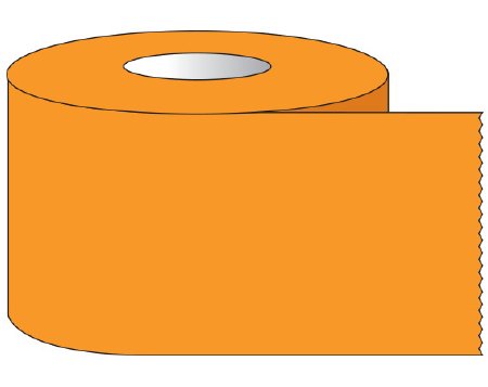 Picture of Blank Label Tape Shamrock Multipurpose Label Orange 3/4 X 500 InchST-34-5