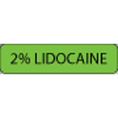 Picture of Drug Label MedVision® Anesthesia Label 2% Lidocaine Green 5/16 X 1-1/4 InchMV01FG1449
