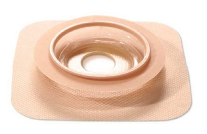 Picture of Ostomy Barrier Natura™ Stomahesive™ Mold to Fit, Standard Wear Tape Collar 57 mm Flange Hydrocolloid 7/8 to 1-1/4 Inch Opening421034