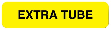 Picture of Pre-Printed Label UAL™ Laboratory Use Yellow Paper Extra Tube Black Safety and Instructional 5-16 X 1-1/4 InchULCL144