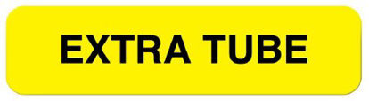 Picture of Pre-Printed Label UAL™ Laboratory Use Yellow Paper Extra Tube Black Safety and Instructional 5-16 X 1-1/4 InchULCL144