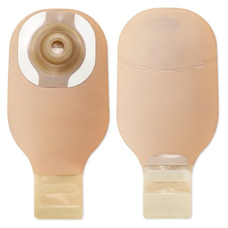 Picture of Filtered Ostomy Pouch One-Piece System 12 Inch Length 1 Inch Stoma Drainable Soft Convex, Pre-Cut8962
