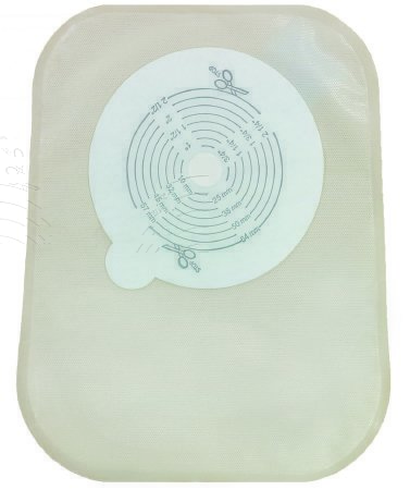 Picture of Filtered Ostomy Pouch Securi-T™ One-Piece System 8 Inch Length 1/2 to 2-1/2 Inch Stoma Closed End Trim To Fit7608001