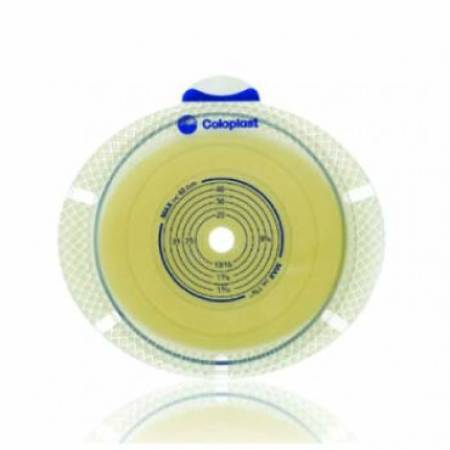 Picture of Ostomy Barrier SenSura® Flex Xpro Trim to Fit, Standard Wear Double Layer Adhesive 70 mm Flange Yellow Code System 3/8 to 2-3/4 Inch Opening10106