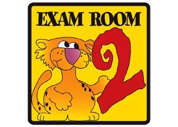 Picture of Door Sign Room Sign Clinton™ Exam Room 2EX 2