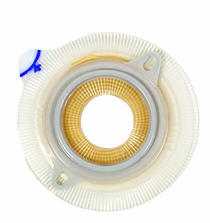 Picture of Ostomy Barrier Assura® Trim to Fit, Extended Wear Silicone Based Adhesive 50 mm Flange Red Code System Synthetic Resin 3/8 to 1-3/4 Inch Opening2832