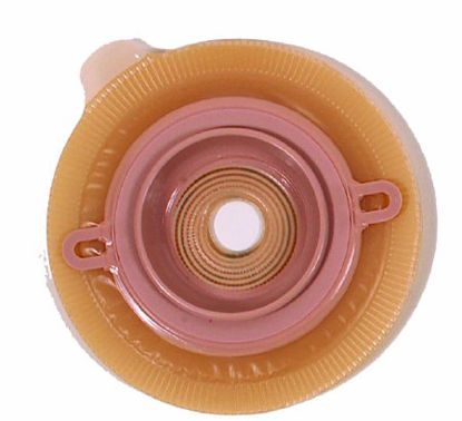 Picture of Ostomy Barrier Assura® Trim to Fit, Standard Wear Pectin Based Adhesive 50 mm Flange Red Code System Synthetic Resin 3/8 to 1-3/4 Inch Opening2882