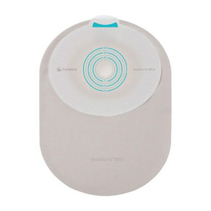 Picture of Filtered Ostomy Pouch SenSura® Mio One-Piece System Maxi Length 5/8 to 1-3/4 Inch Stoma Closed End Flat, Trim To Fit10881