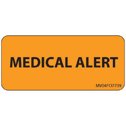 Picture of Pre-Printed Label Anesthesia Label OrangeMV04FO7709