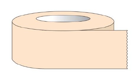 Picture of Blank Label Tape Multipurpose Label Salmon Tape 1/2 X 60 YardST-120-9