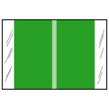 Picture of Blank Label Chart Tab Green Paper 1 X 500 Inch11103