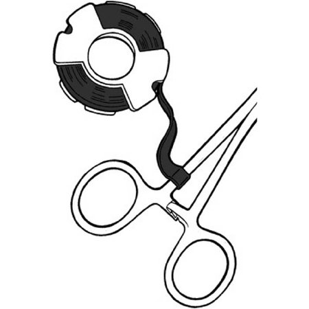 Picture of Blank Label Tape Sklar®  Multipurpose Label Black 1/4 Inch96-1868