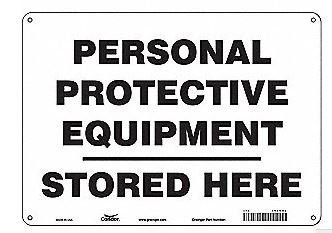 Picture of Wall Sign Directory Sign CONDOR Personal Protective Equipment Stored Heer466N88